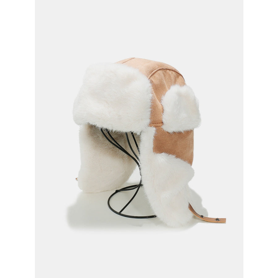 Thermal Fuzzy Earmuffs Winter Hat Camel / One Size Apparel and Accessories