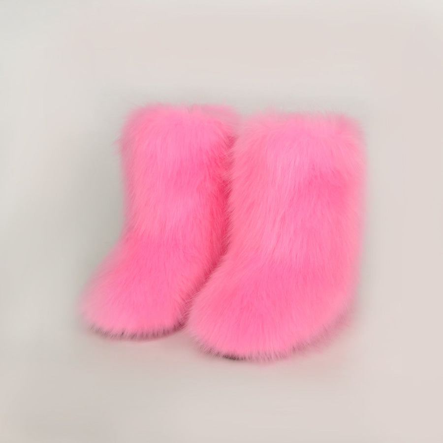 Thermal Fuzzy Platform Boots Fuchsia Pink / 36(US5) Apparel and Accessories