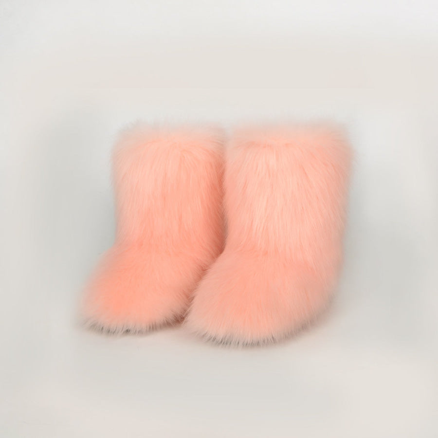 Thermal Fuzzy Platform Boots Watermelon pink / 36(US5) Apparel and Accessories