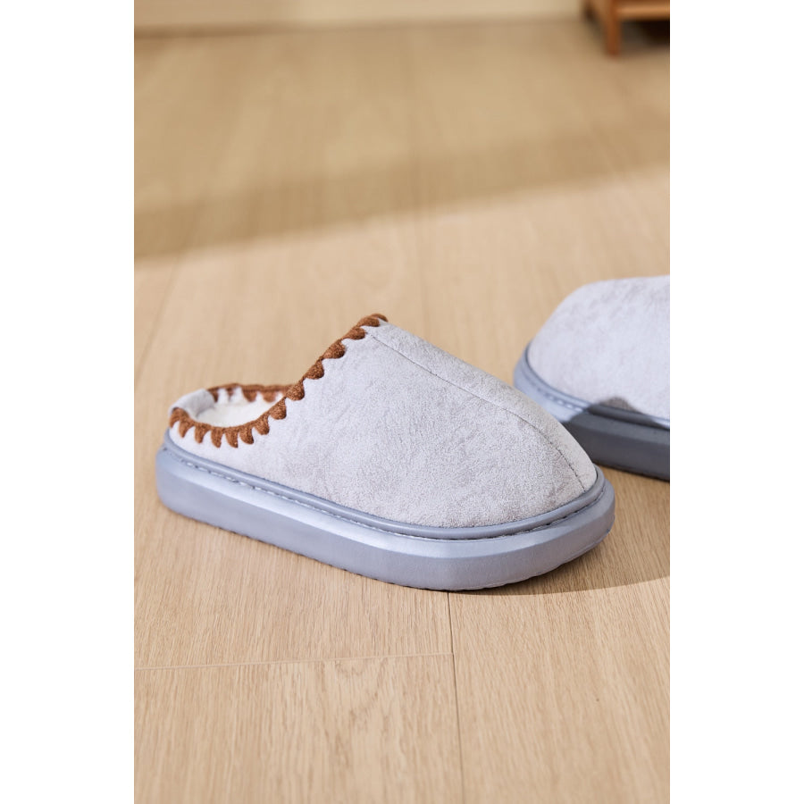 Thermal Round Toe Platform Slippers Apparel and Accessories