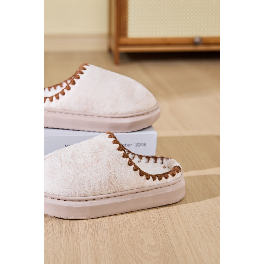 Thermal Round Toe Platform Slippers Apparel and Accessories