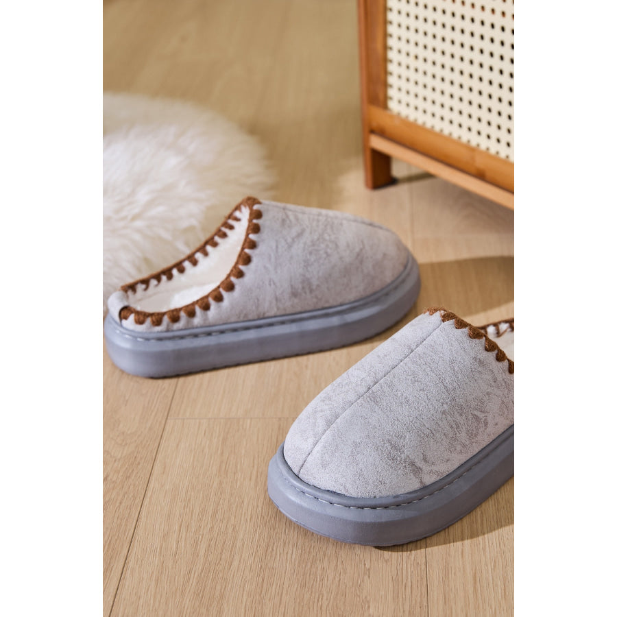 Thermal Round Toe Platform Slippers Apparel and Accessories