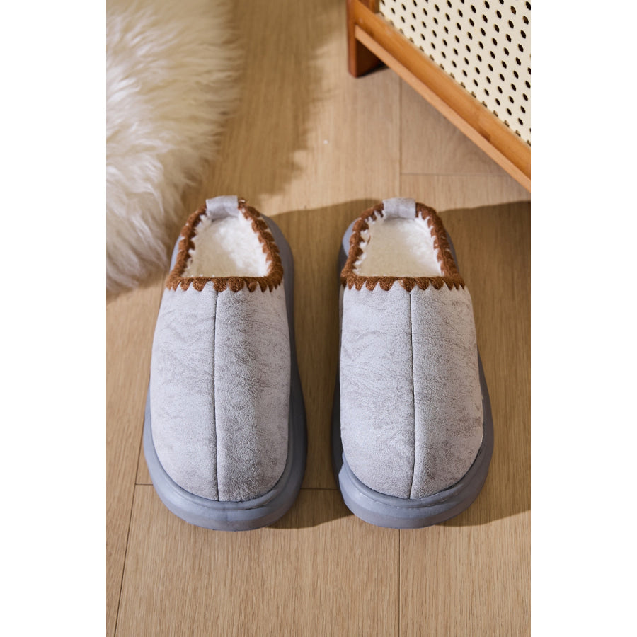 Thermal Round Toe Platform Slippers Apparel and Accessories