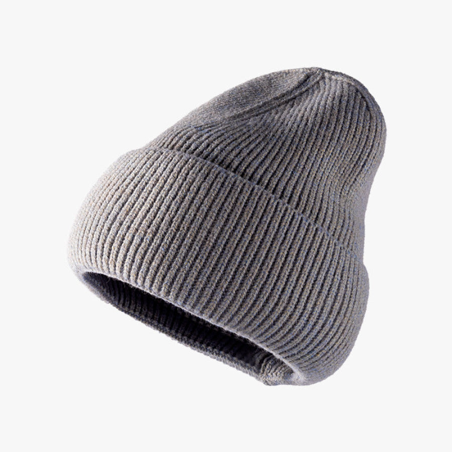 Thermal Solid Knit Hat Dark Gray / One Size Apparel and Accessories