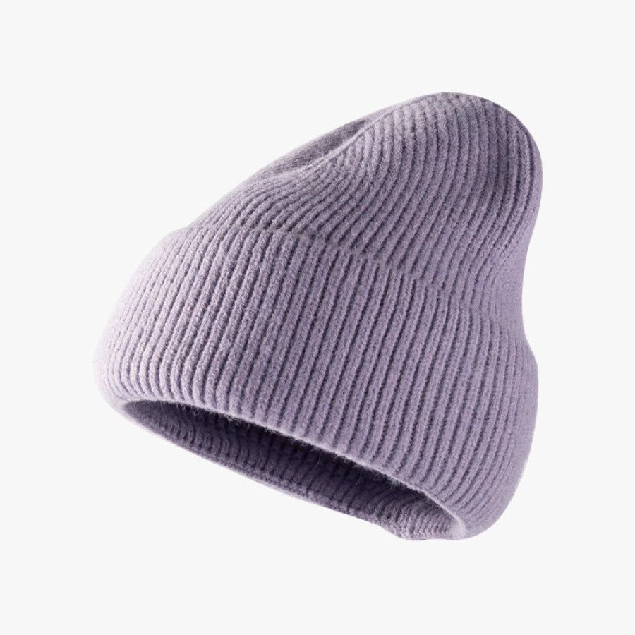 Thermal Solid Knit Hat Lavender / One Size Apparel and Accessories