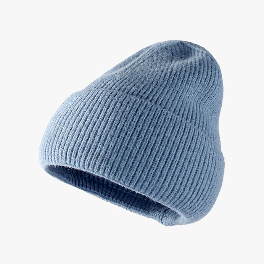 Thermal Solid Knit Hat Light Blue / One Size Apparel and Accessories