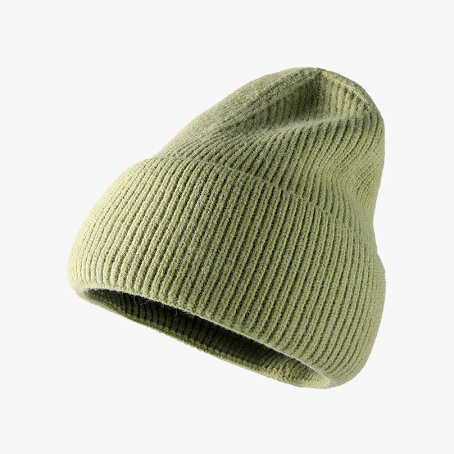 Thermal Solid Knit Hat Matcha Green / One Size Apparel and Accessories