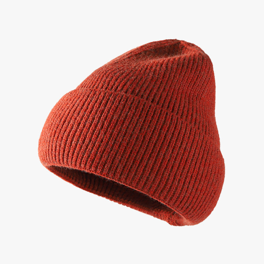 Thermal Solid Knit Hat Rust / One Size Apparel and Accessories