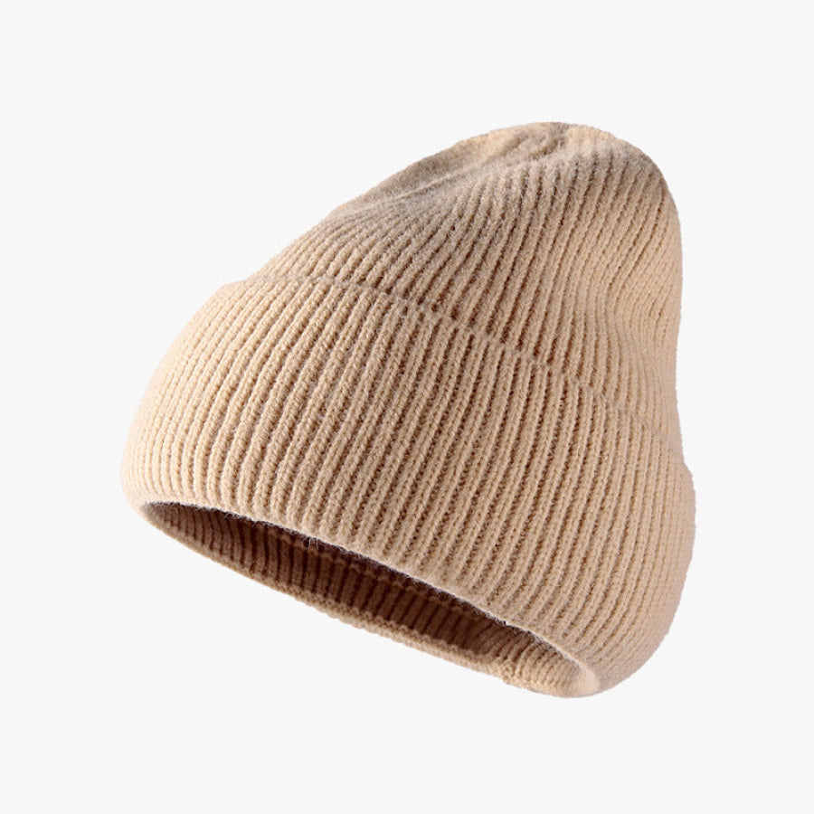 Thermal Solid Knit Hat Tan / One Size Apparel and Accessories