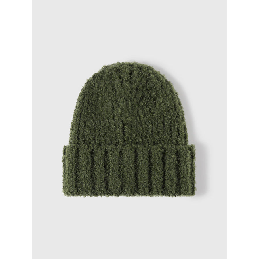 Thermal Teddy Knit Hat Green / One Size Apparel and Accessories