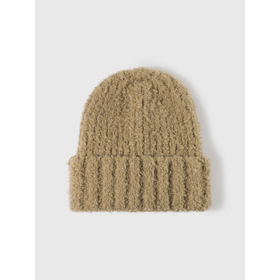 Thermal Teddy Knit Hat Khaki / One Size Apparel and Accessories