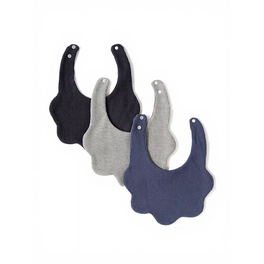 Thick Double-Sided Cotton Bib Drool Bandana with Scalloped Edge Apparel and Accessories