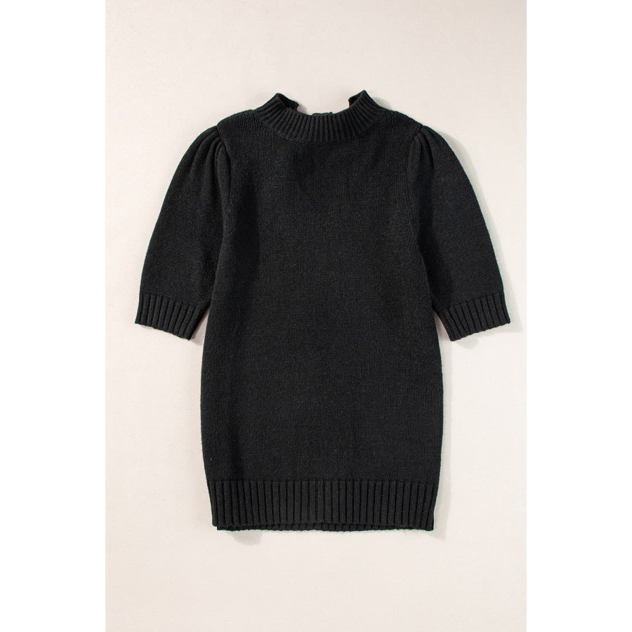 Tie Back Half Sleeve Sweater Apparel and Accessories