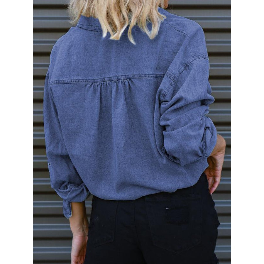 Tie Detail Denim Top