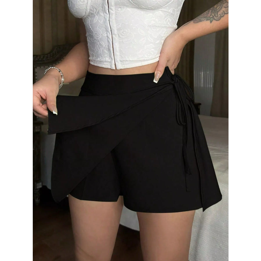 Tie Detail Mini Skort Apparel and Accessories