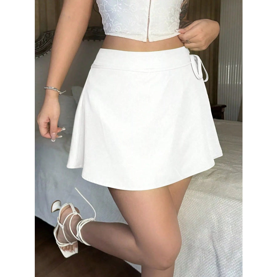 Tie Detail Mini Skort Apparel and Accessories