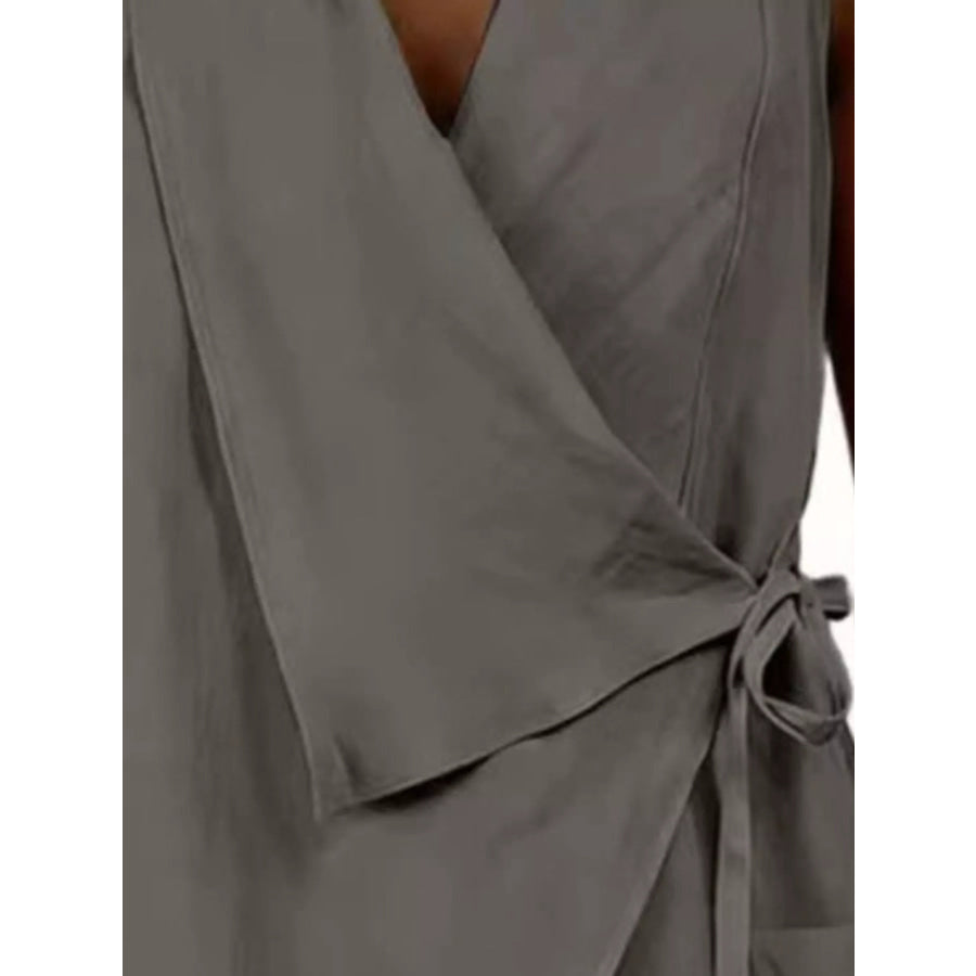 Tie Detail Sleeveless Top Apparel and Accessories