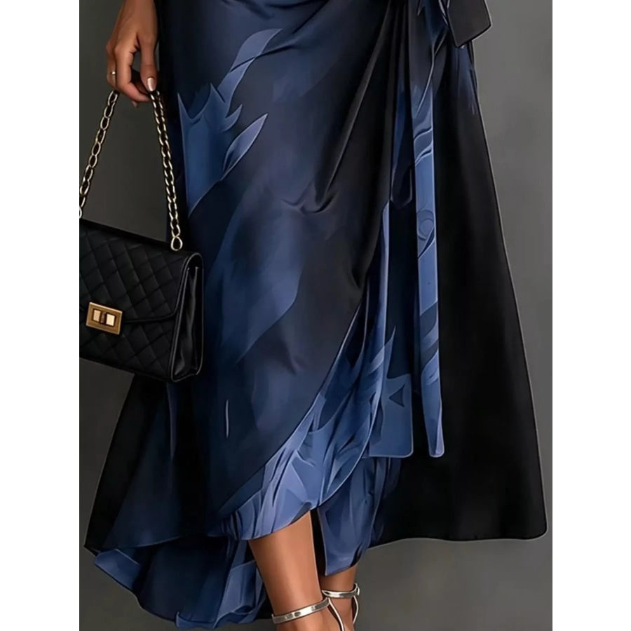 Tie Detail Surplice Dress Apparel and Accessories