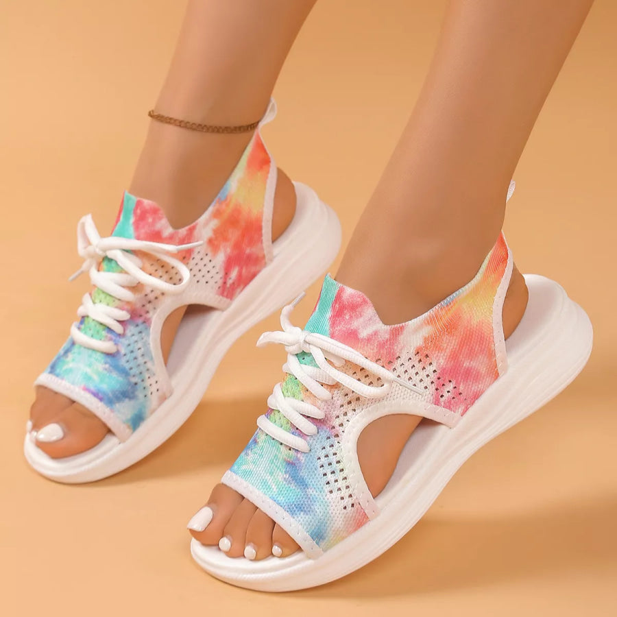 Tie-Dye Breathable Mesh Sandals Apparel and Accessories