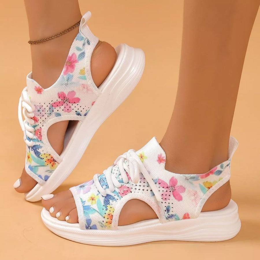 Tie-Dye Breathable Mesh Sandals Pastel Blue / 36 Apparel and Accessories