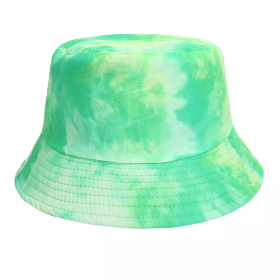 Tie-Dye Bucket Hat Neon Green / One Size Apparel and Accessories