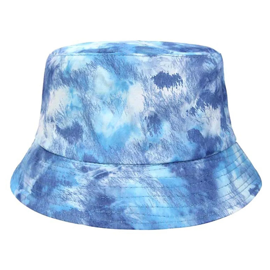 Tie-Dye Bucket Hat Pastel Blue / One Size Apparel and Accessories