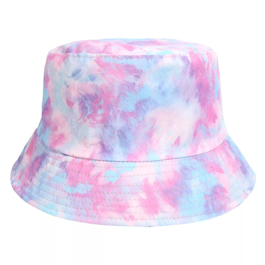 Tie-Dye Bucket Hat Pink Purple / One Size Apparel and Accessories