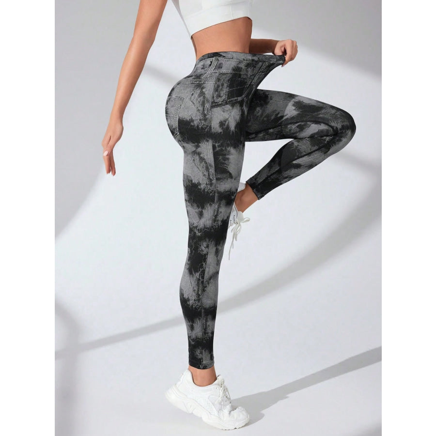 Tie-Dye High Waist Active Leggings Apparel and Accessories