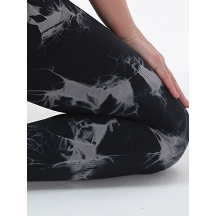 Tie-Dye High Waist Active Leggings Apparel and Accessories