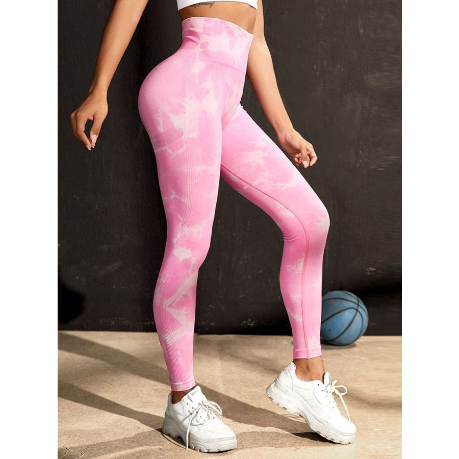 Tie-Dye High Waist Active Leggings Apparel and Accessories