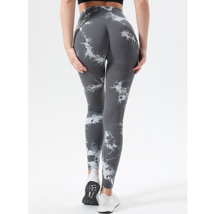 Tie-Dye High Waist Active Leggings Apparel and Accessories