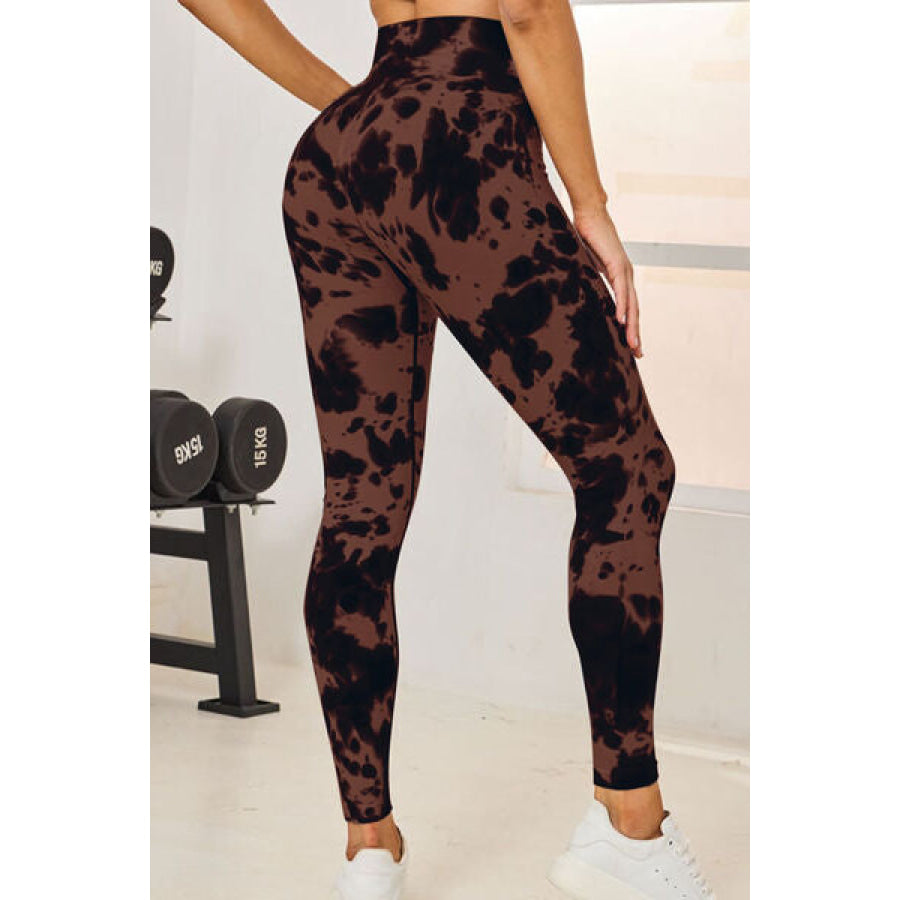 Tie - Dye High Waist Active Leggings Apparel and Accessories