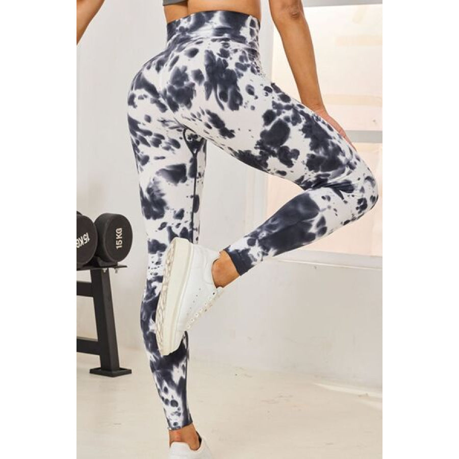 Tie - Dye High Waist Active Leggings Apparel and Accessories