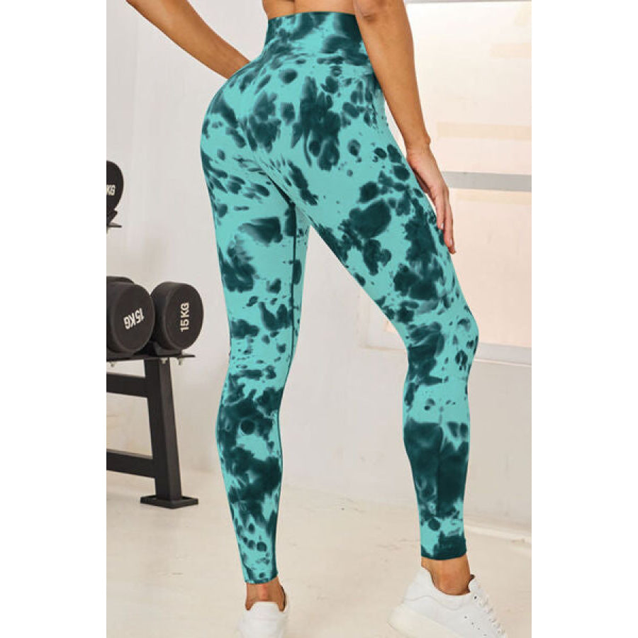 Tie - Dye High Waist Active Leggings Apparel and Accessories