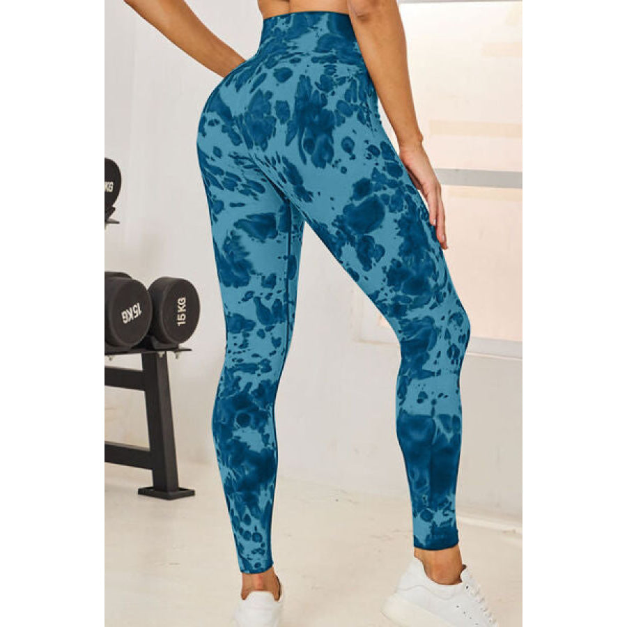 Tie - Dye High Waist Active Leggings Apparel and Accessories