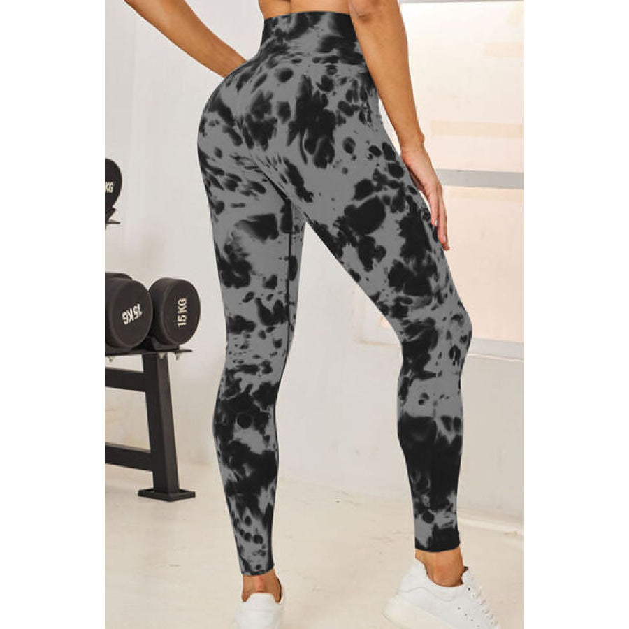 Tie - Dye High Waist Active Leggings Apparel and Accessories