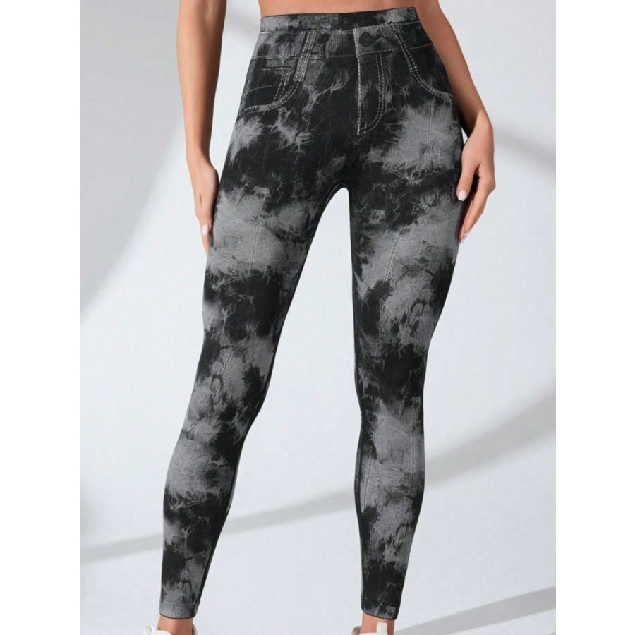 Tie-Dye High Waist Active Leggings Apparel and Accessories