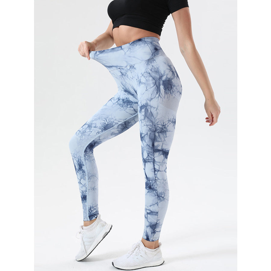 Tie-Dye High Waist Active Leggings Apparel and Accessories