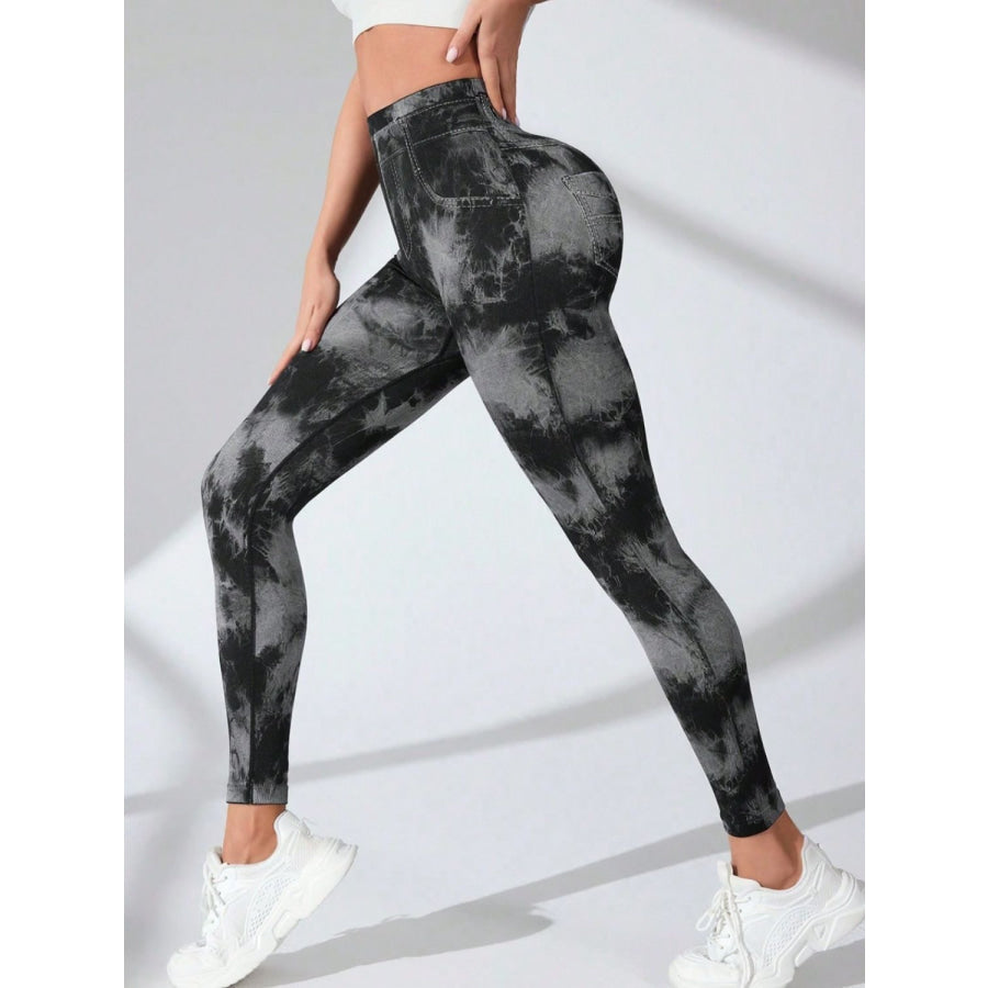 Tie-Dye High Waist Active Leggings Apparel and Accessories