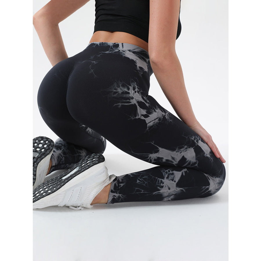 Tie-Dye High Waist Active Leggings Apparel and Accessories