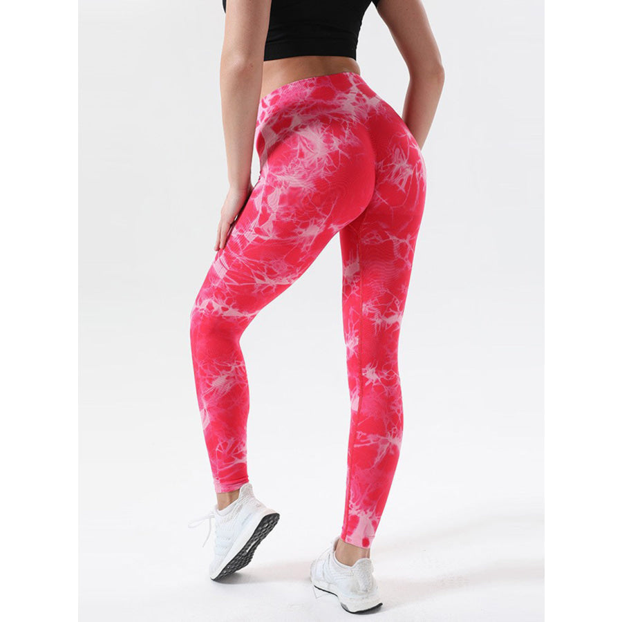 Tie-Dye High Waist Active Leggings Apparel and Accessories