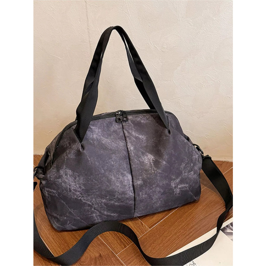 Tie-Dye Pattern Large Capacity Travel Bag Black / One Size Apparel and Accessories