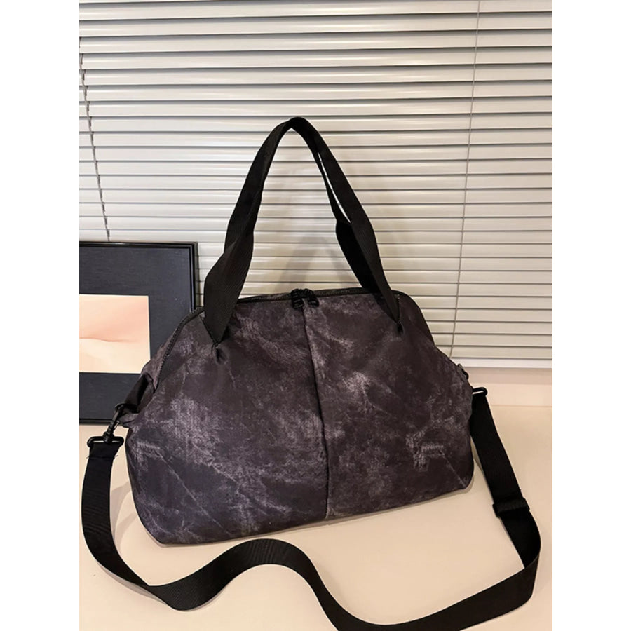 Tie-Dye Pattern Large Capacity Travel Bag Black / One Size Apparel and Accessories