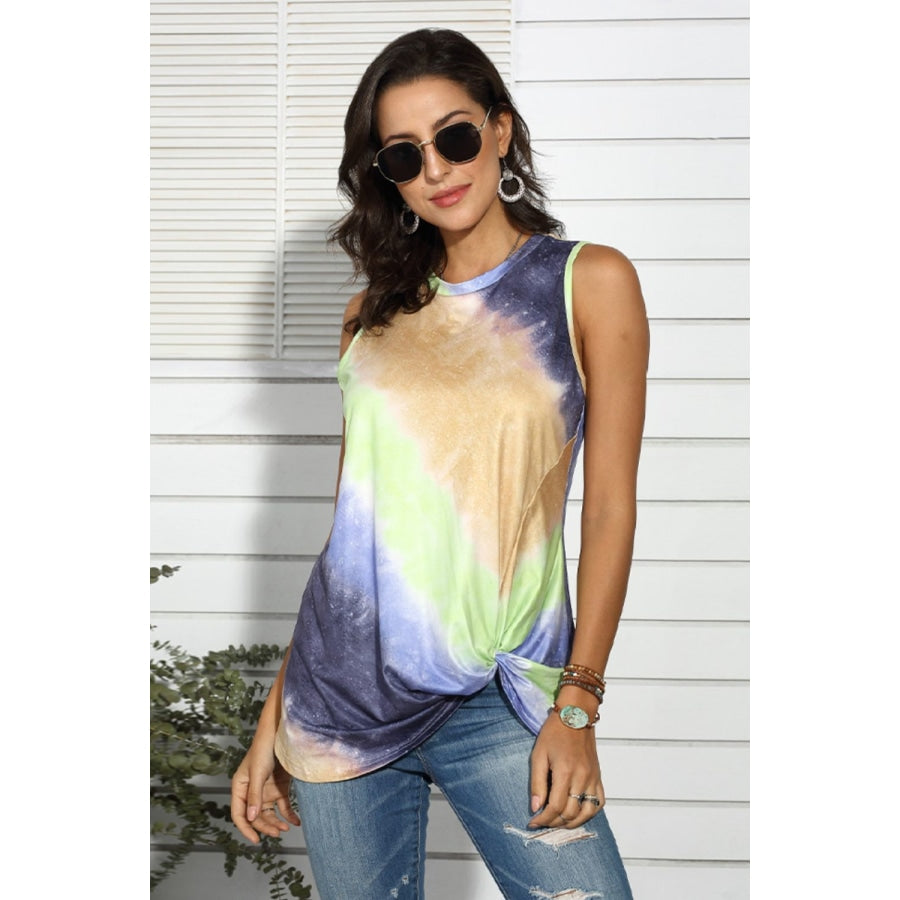 Tie-Dye Round Neck Tank