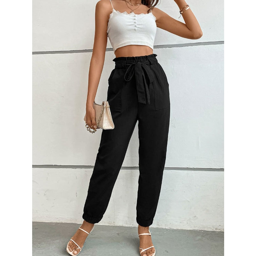 Tie Front Long Pants