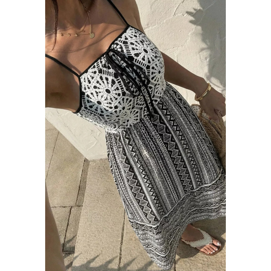 Tie-Front Square Neck Cami Dress Apparel and Accessories