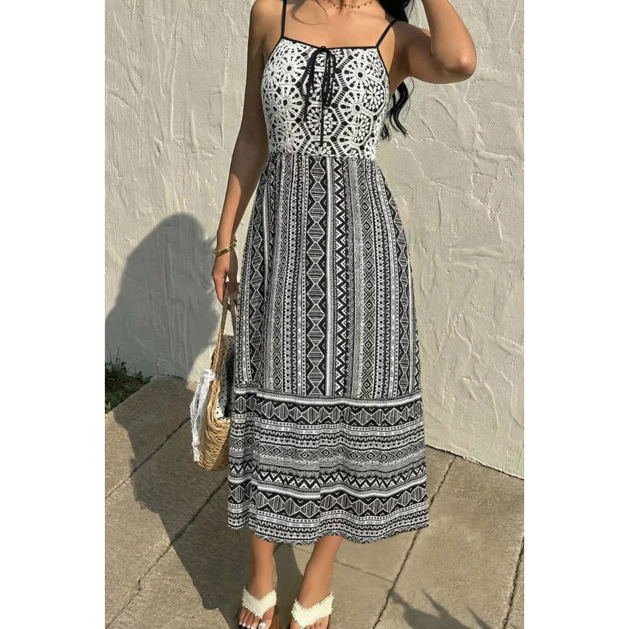 Tie-Front Square Neck Cami Dress Apparel and Accessories