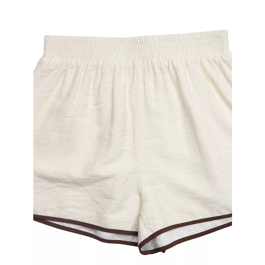 Tie Front Top and Shorts Set Apparel and Accessories