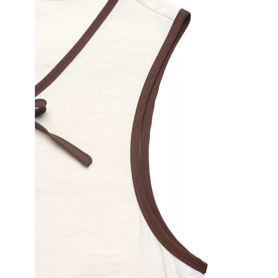 Tie Front Top and Shorts Set Apparel and Accessories