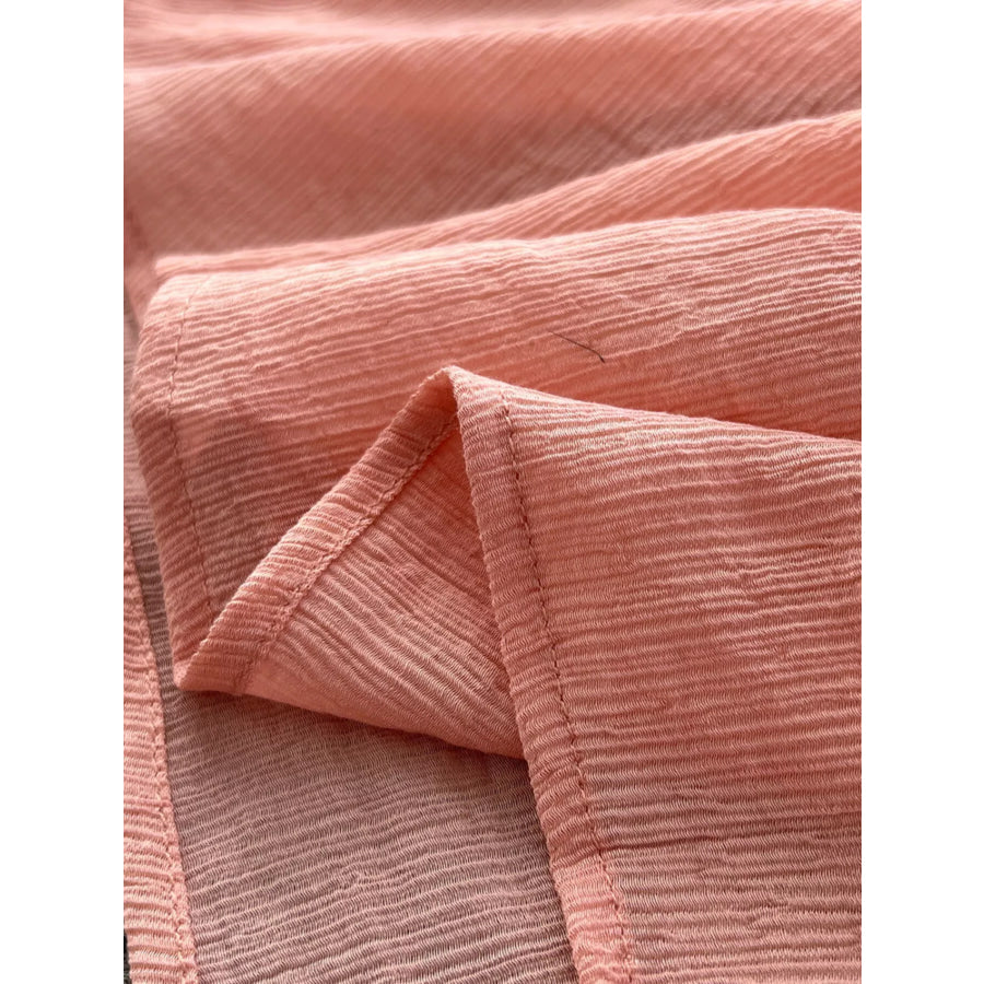 Tie Neck Short Sleeve Dress Apparel and Accessories